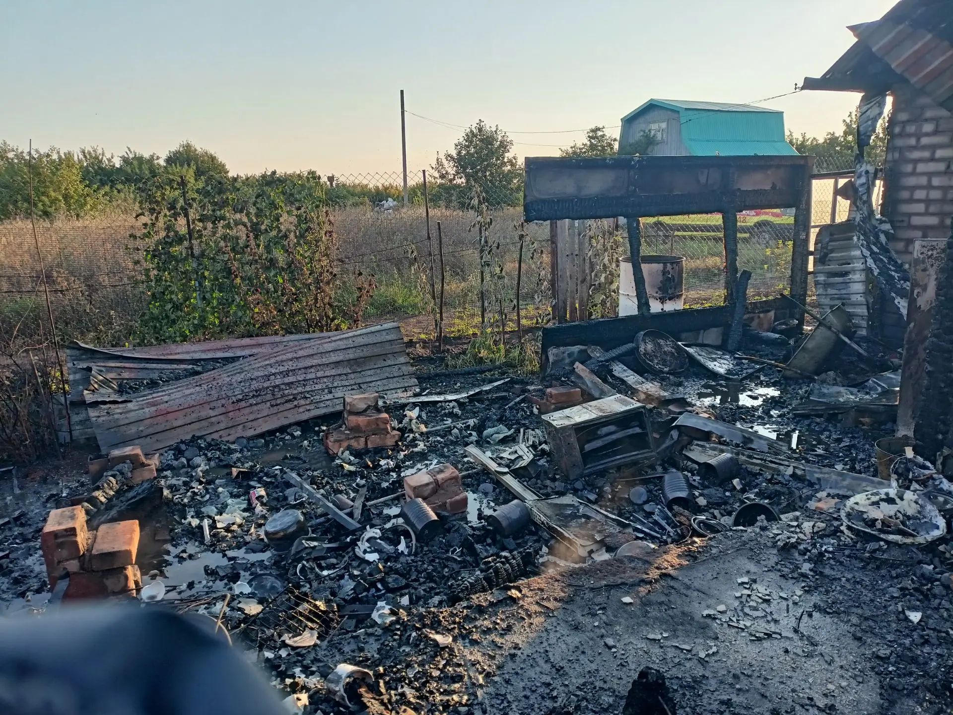 пожар в СНТ Турбина